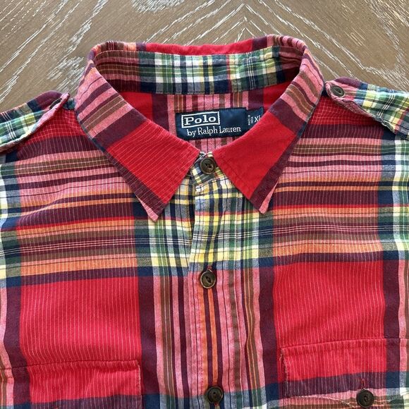 Polo Ralph Lauren Other - Polo Ralph Lauren Shirt Mens‎ XL RED PLAID Button Down EXCELLENT ~ Fast Ship